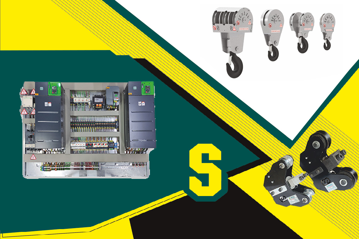 Repuestos || Sekizli Maquinaria y Grúas Sistemas de Grúas Eléctricas, Grúas Puente Viajeras, Grupos de Elevación, Grúas Pórtico, Grúas de Brazo, Grúas para Procesos Especiales, Grúas con Cabina, Plataforma de Carga Eléctrica, Vehículos de Transferencia con Ruedas de Batería, Vehículos de Transferencia sobre Rieles a Batería, Repuestos, Grúas Monorraíl, Grúas Móviles, Grúas Puente Doble Viga, Grúas Puente Simple Viga, Grúas Pórtico, Grúas Pórtico con Voladizo, Grúas Semi-Pórtico, Grúas de Brazo, Grúas de Consola, Grúas Móviles Rotativas (360°), Grúas Automatizadas, Grúas Neumáticas a Prueba de Explosiones, Grúas Móviles de Eje, Grúas Móviles Automatizadas, Grúas Puente Doble Viga con Cabina, Grúas Pórtico Doble Viga con Cabina, Transportadores de Carga con Batería - Sistema de Riel Rotativo (RGV), Vehículos de Transferencia de Carga con Batería, Transportadores de Carga con Batería - Sistema de Riel (RGV), Transportadores de Carga por Cable - Sistema de Riel, Repuestos Bloques de Gancho, Pines de Carga, Interruptores de Sobrecarga, Dispositivos de Control de Velocidad, Control Remoto, Tableros Eléctricos, Sistemas de Transporte de Cables, Sistemas de Barra Cerrada, Sistemas de Tambor, Tambores de Recogida de Cables, Frenos Eldro, Ruedas de Grúa, Plataformas de Mantenimiento, Guías de Cable, Interruptores T, Frenos Electromagnéticos, Sensores de Colisión